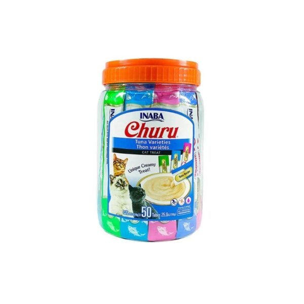 Churu Mariscos Multisabores  Snak para Gato Bote con 50 tubos