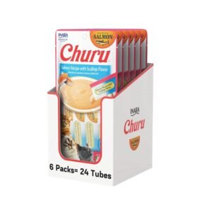Churu Salmón y Vieira Snak con 24 tubos