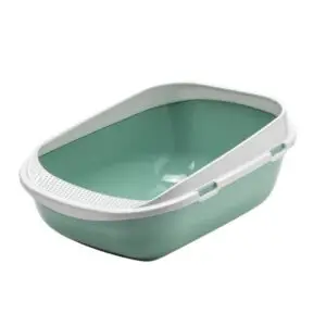 Arenero para Gato Abierto Jumbo Mega Step Verde