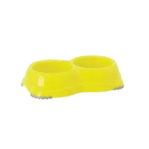 Plato Doble Smarty Bowl Mediano Amarillo