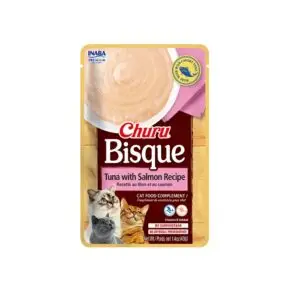 Churu Gato Bisque Atún Y Salmón Seis Sobres de 40 gr