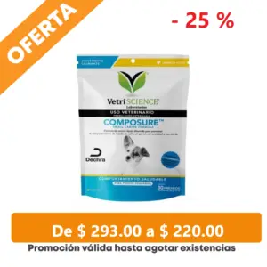 Vetriscience Composure Perro Small 30 Pza Promo